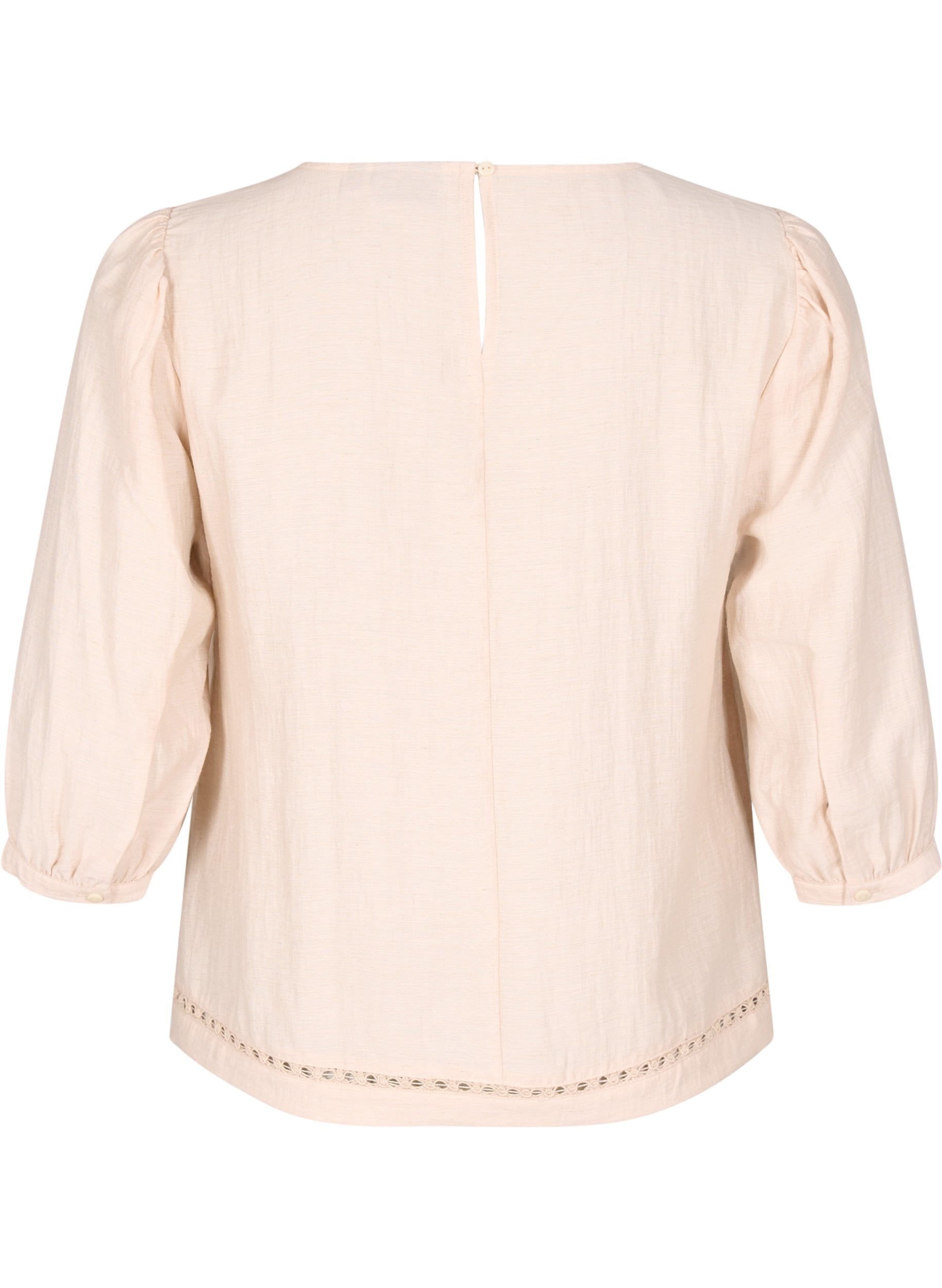Zizzi Oline Blouse in Beige
