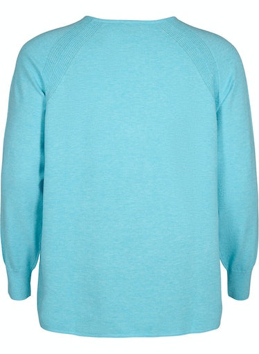 Zizzi Mella Pullover in Blue