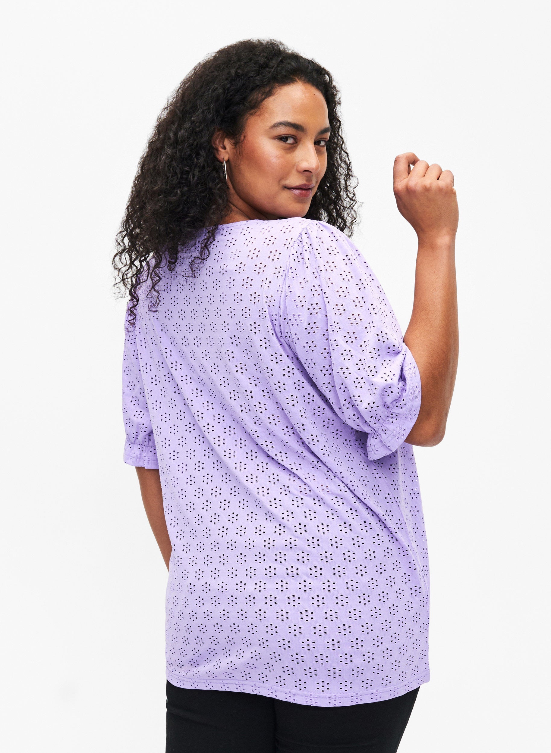 Zizzi Alabama Lilac Blouse