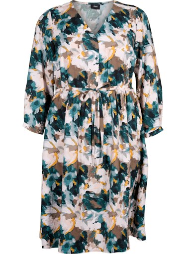 Zizzi Kam Printed Dress