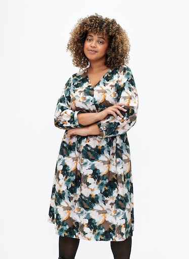 Zizzi Kam Printed Dress