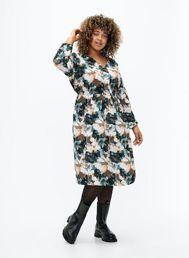 Zizzi Kam Printed Dress