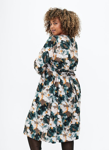 Zizzi Kam Printed Dress