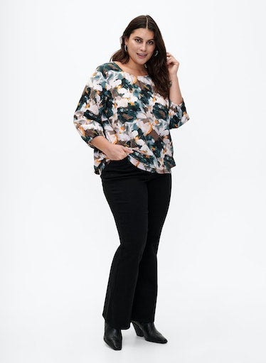 Zizzi Kam Print Top