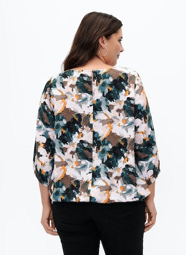 Zizzi Kam Print Top