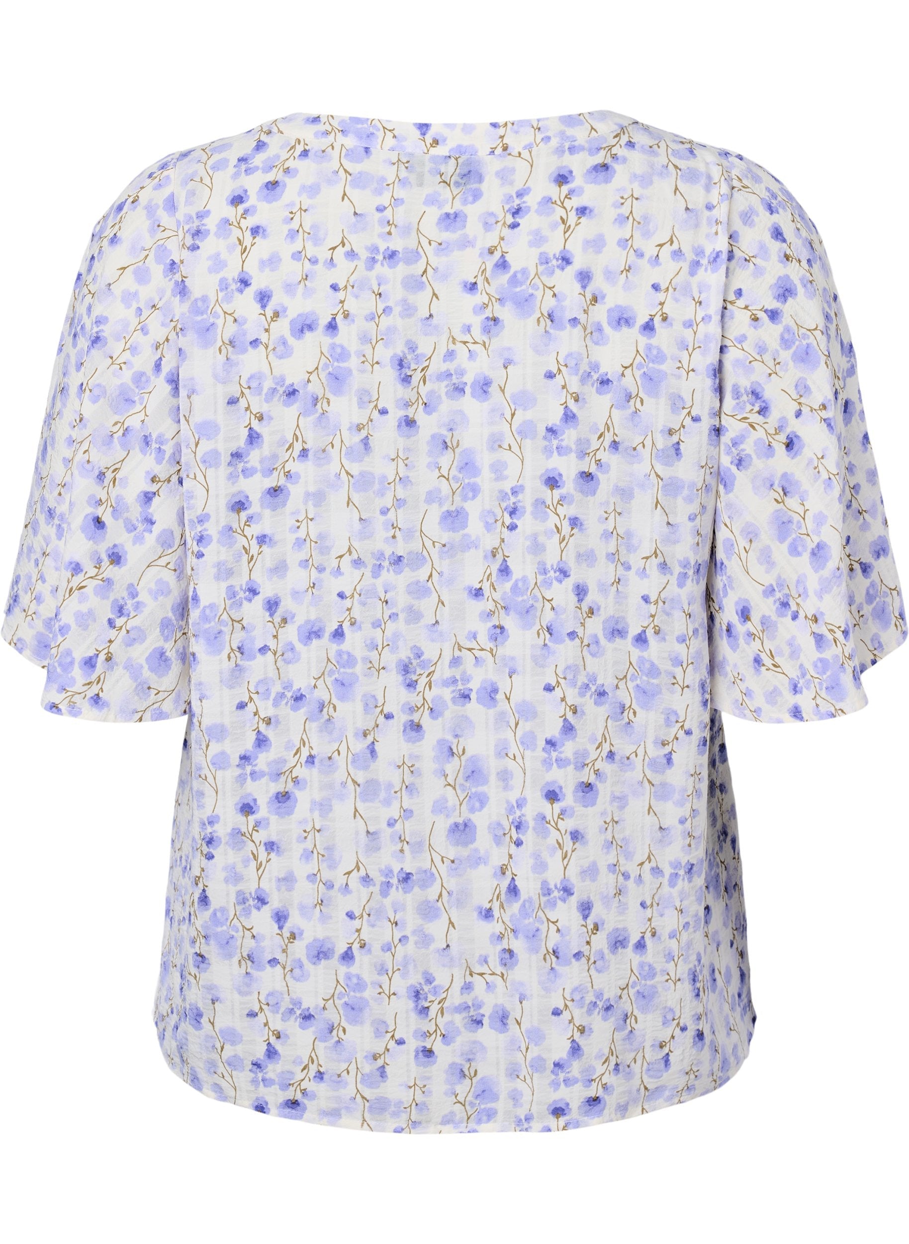 Zizzi Yara Blouse in Purple Floral