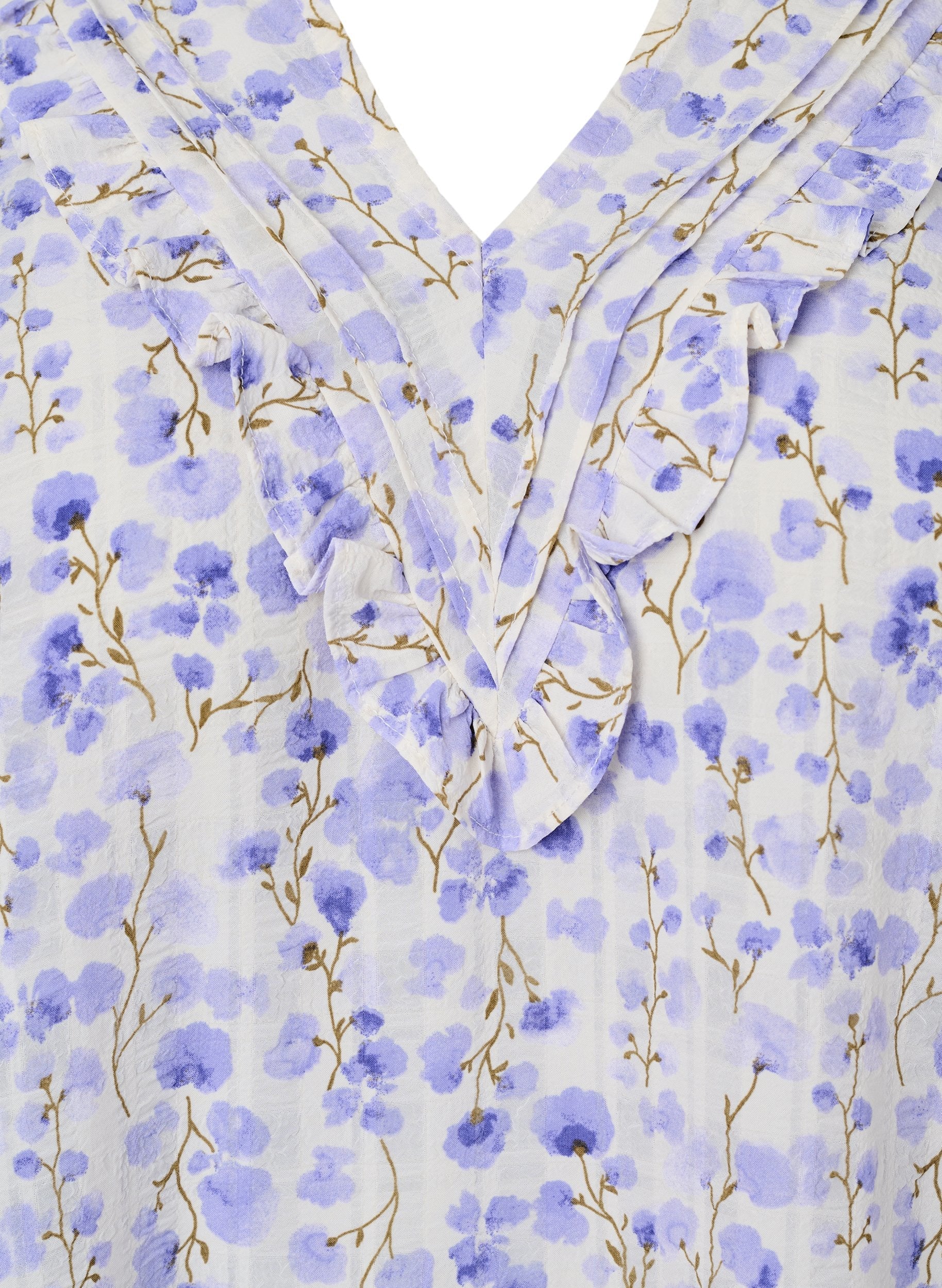 Zizzi Yara Blouse in Purple Floral