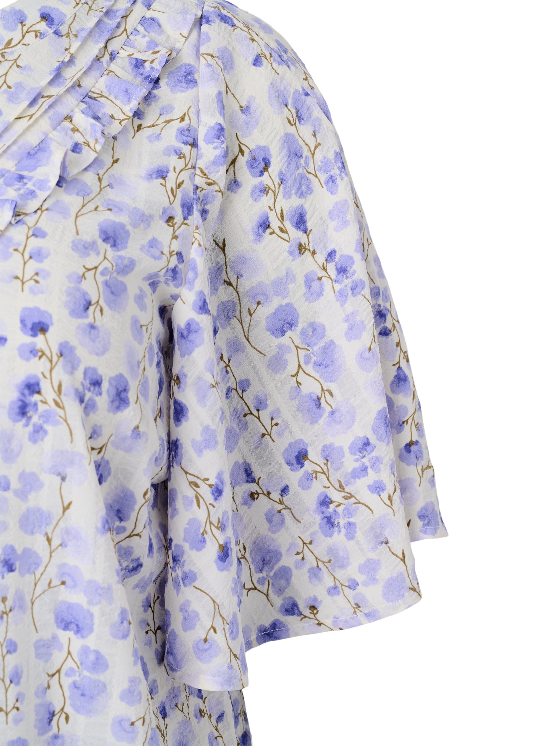 Zizzi Yara Blouse in Purple Floral