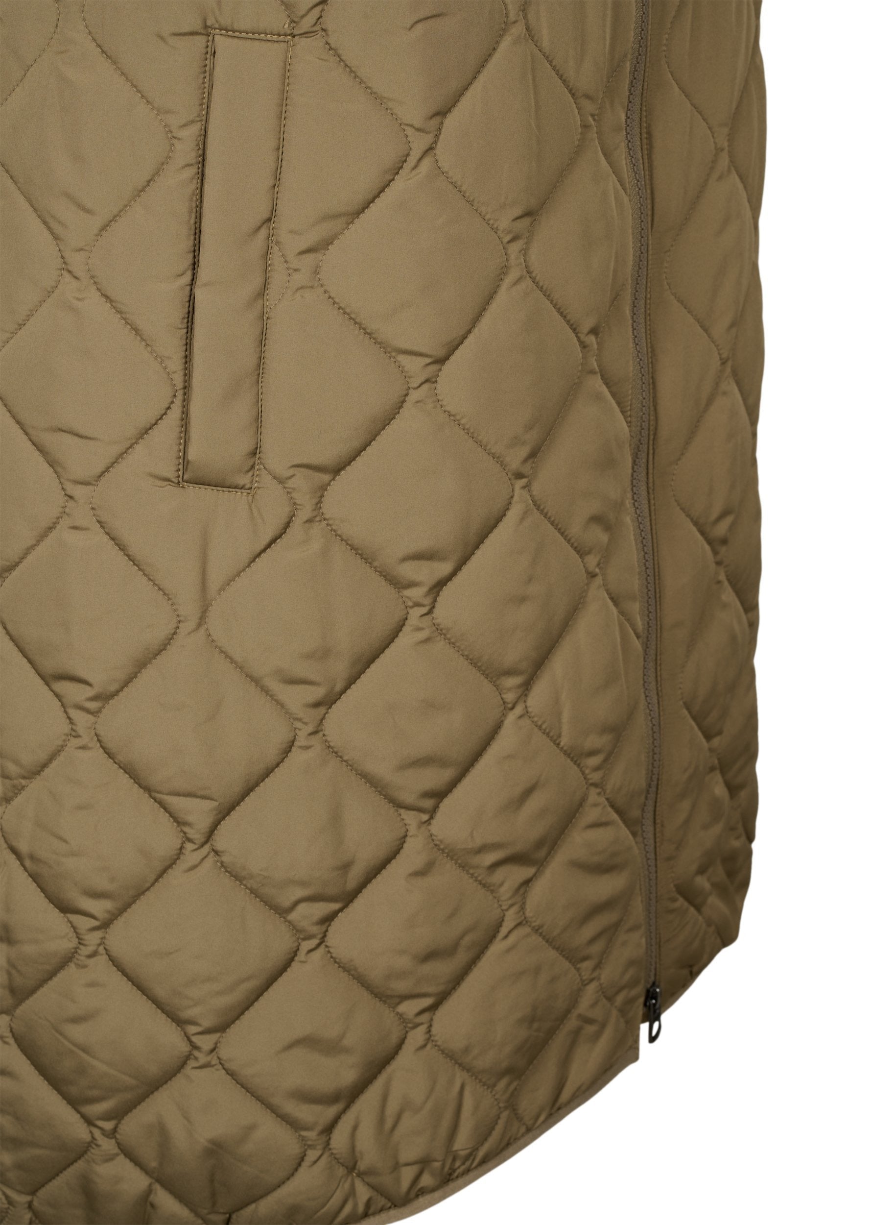 Zizzi Tammi Gilet in Khaki