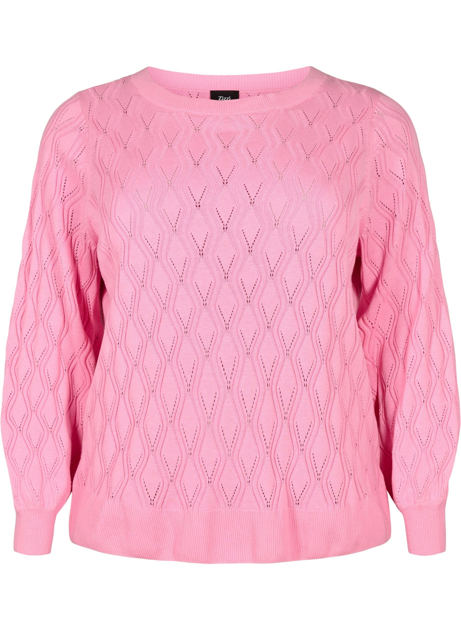 Zizzi Elsa Pullover in Pink