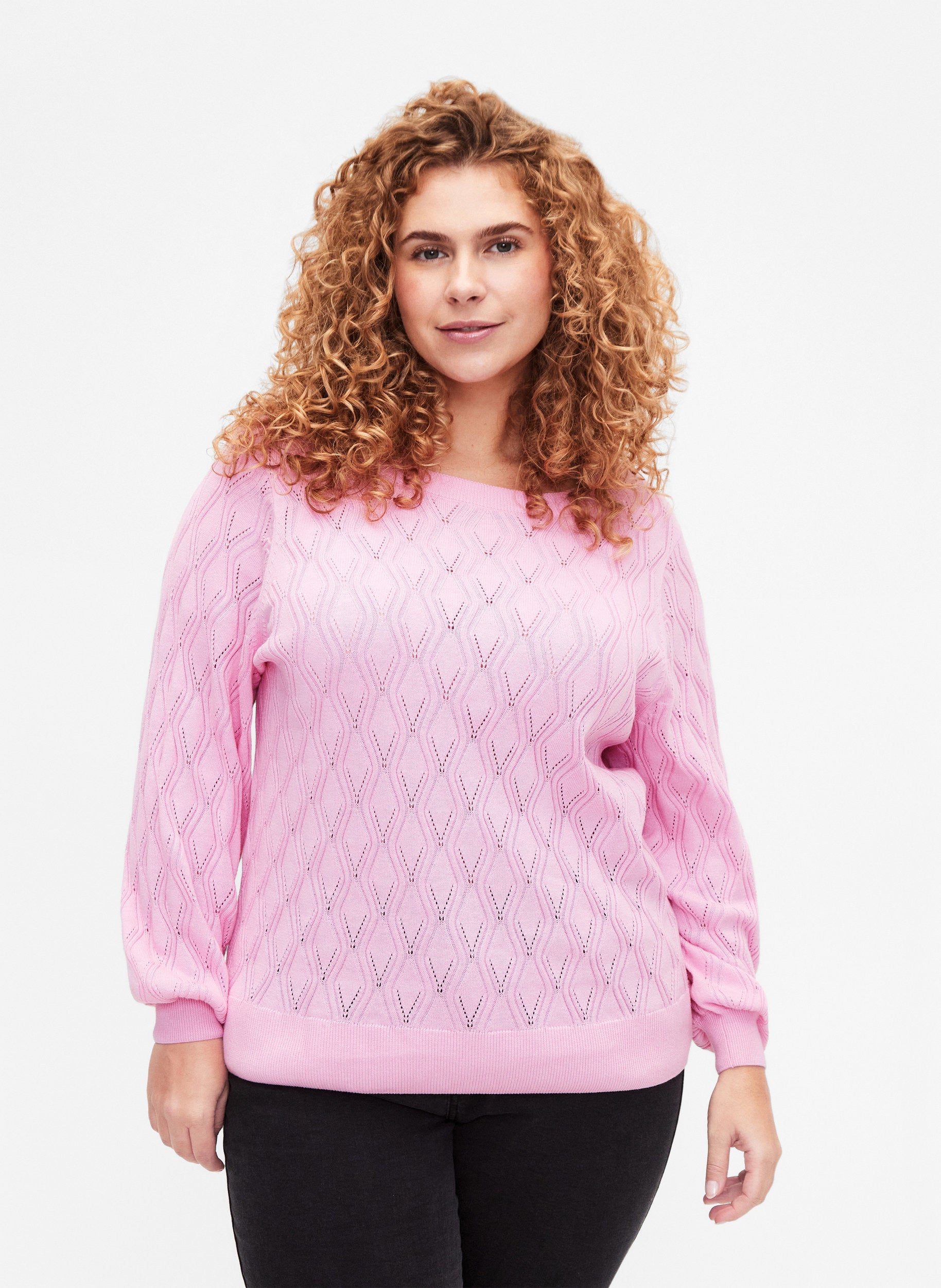 Zizzi Elsa Pullover in Pink