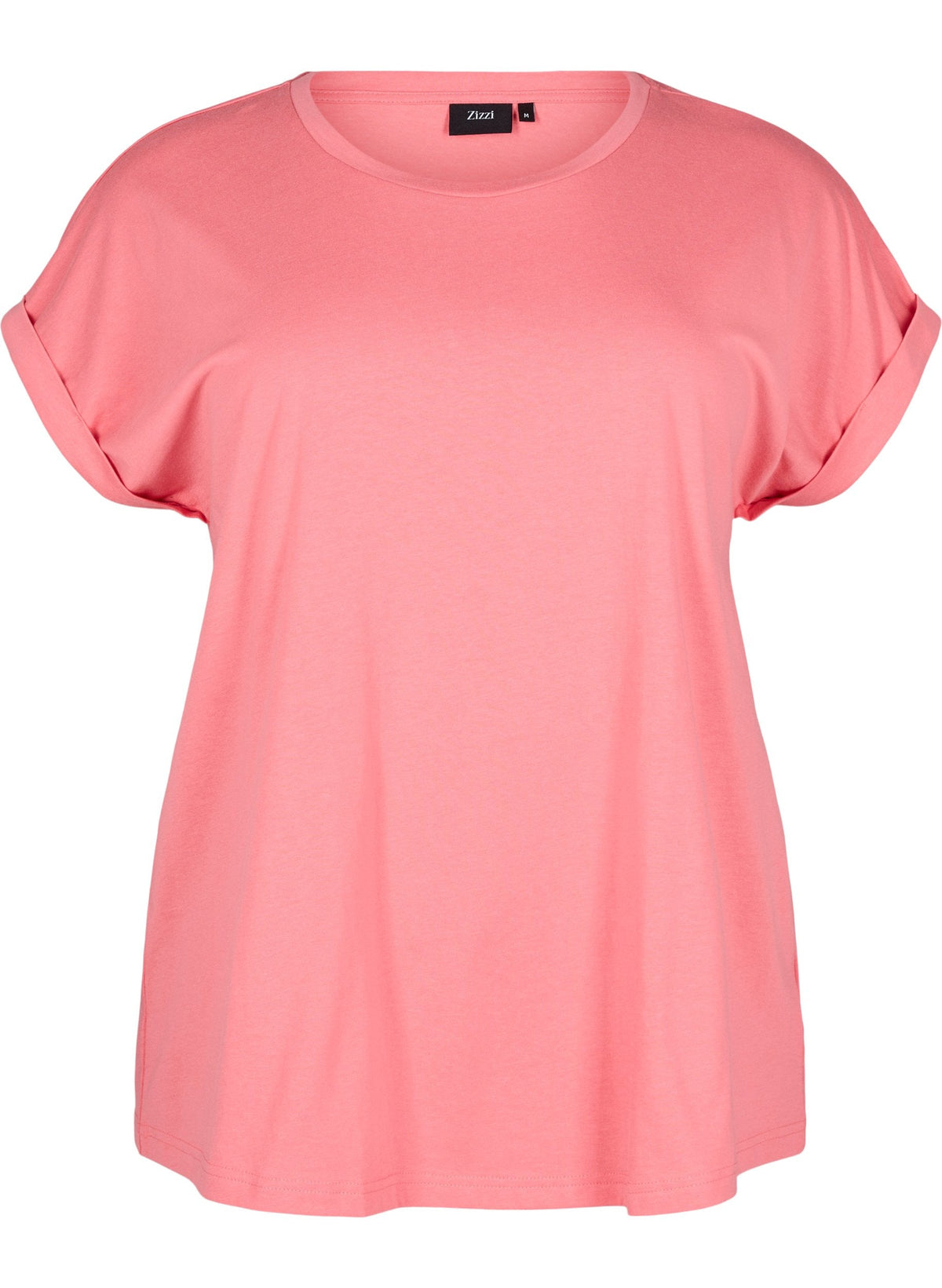 Zizzi Katja T-Shirt in Coral