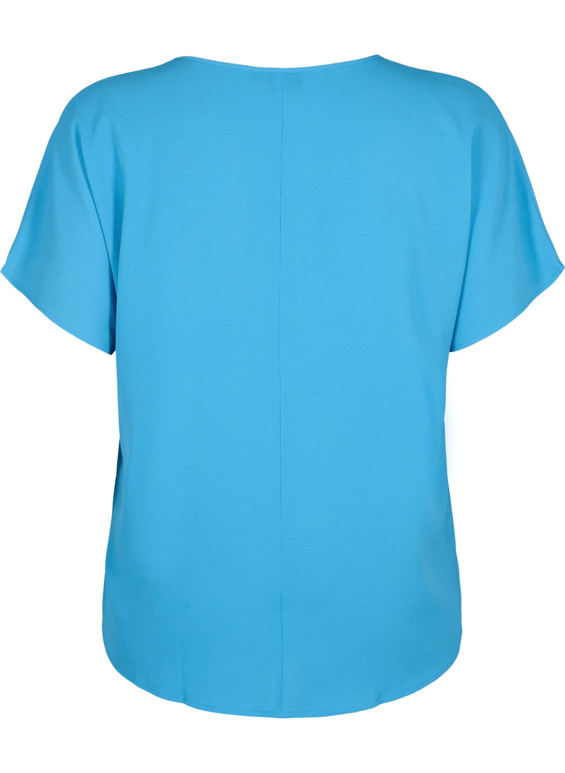 Zizzi Vanni Top in Azure Blue