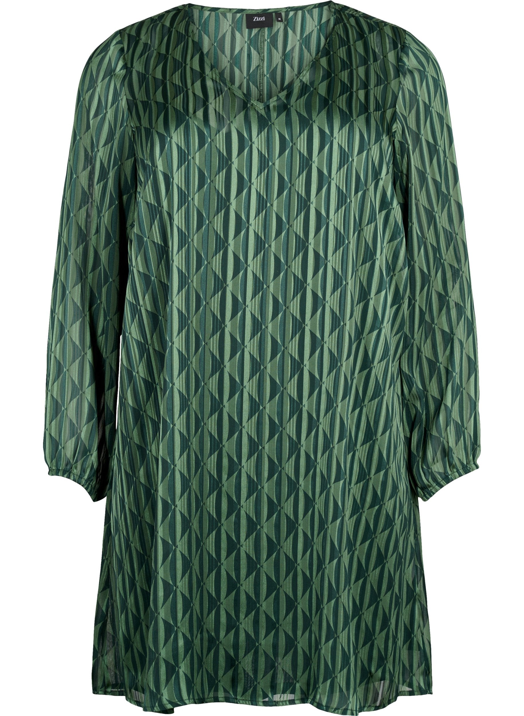 Zizzi Lucy Dress in Green