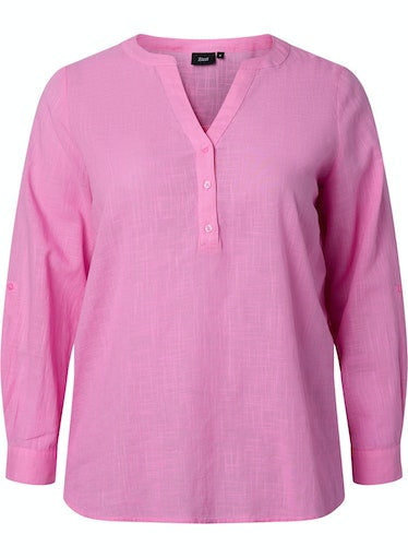 Zizzi Anna Blouse in Pink