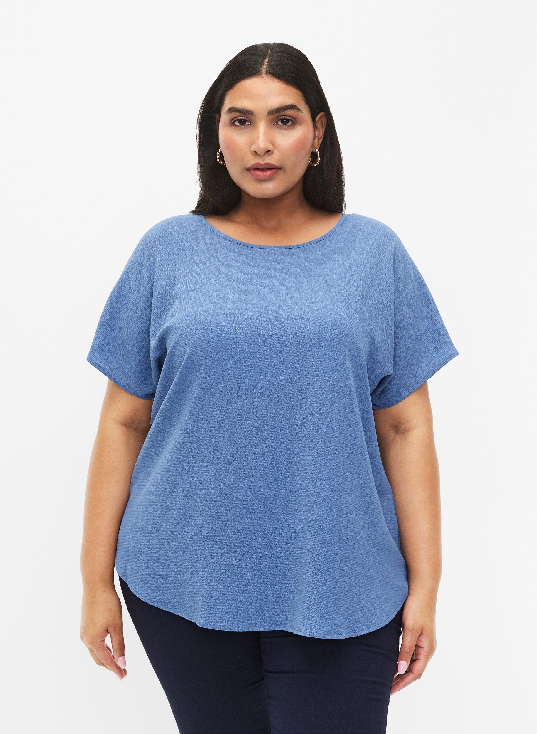 Zizzi Vanni Blue Top