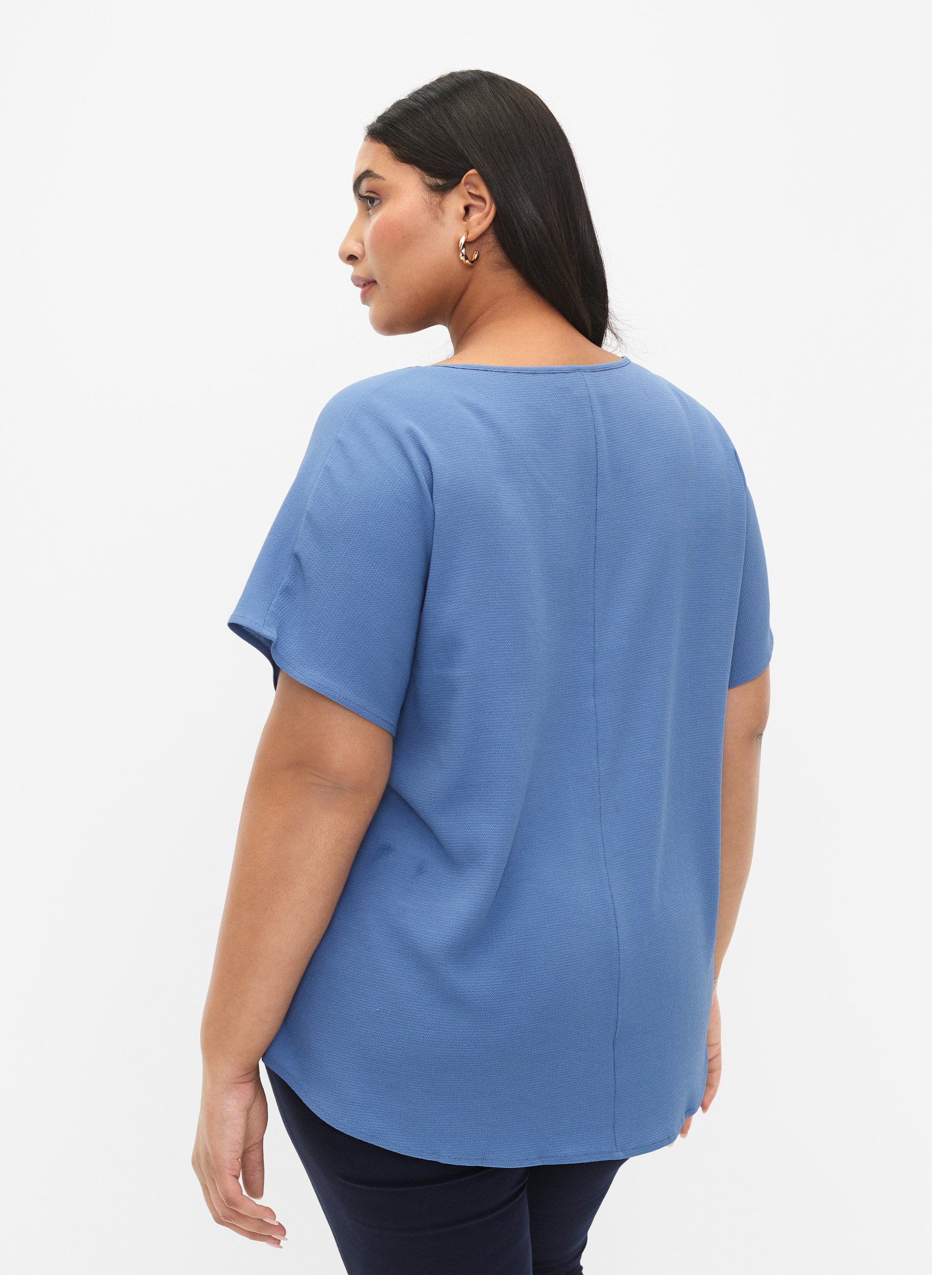 Zizzi Vanni Blue Top