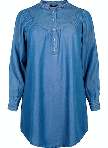 Zizzi Millie Tunic in Denim