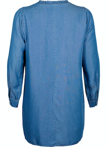 Zizzi Millie Tunic in Denim