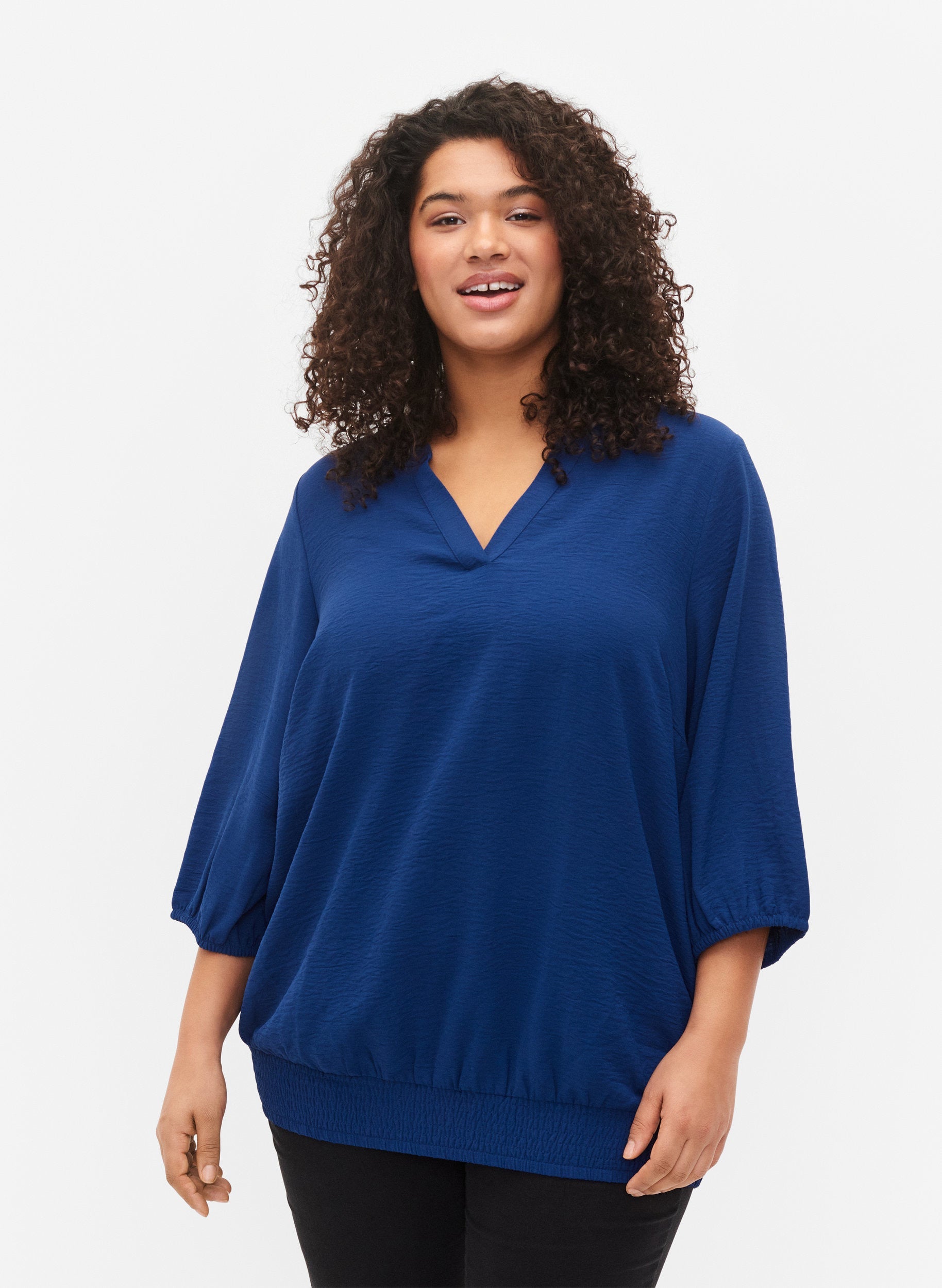 Zizzi Fikka Blue Blouse