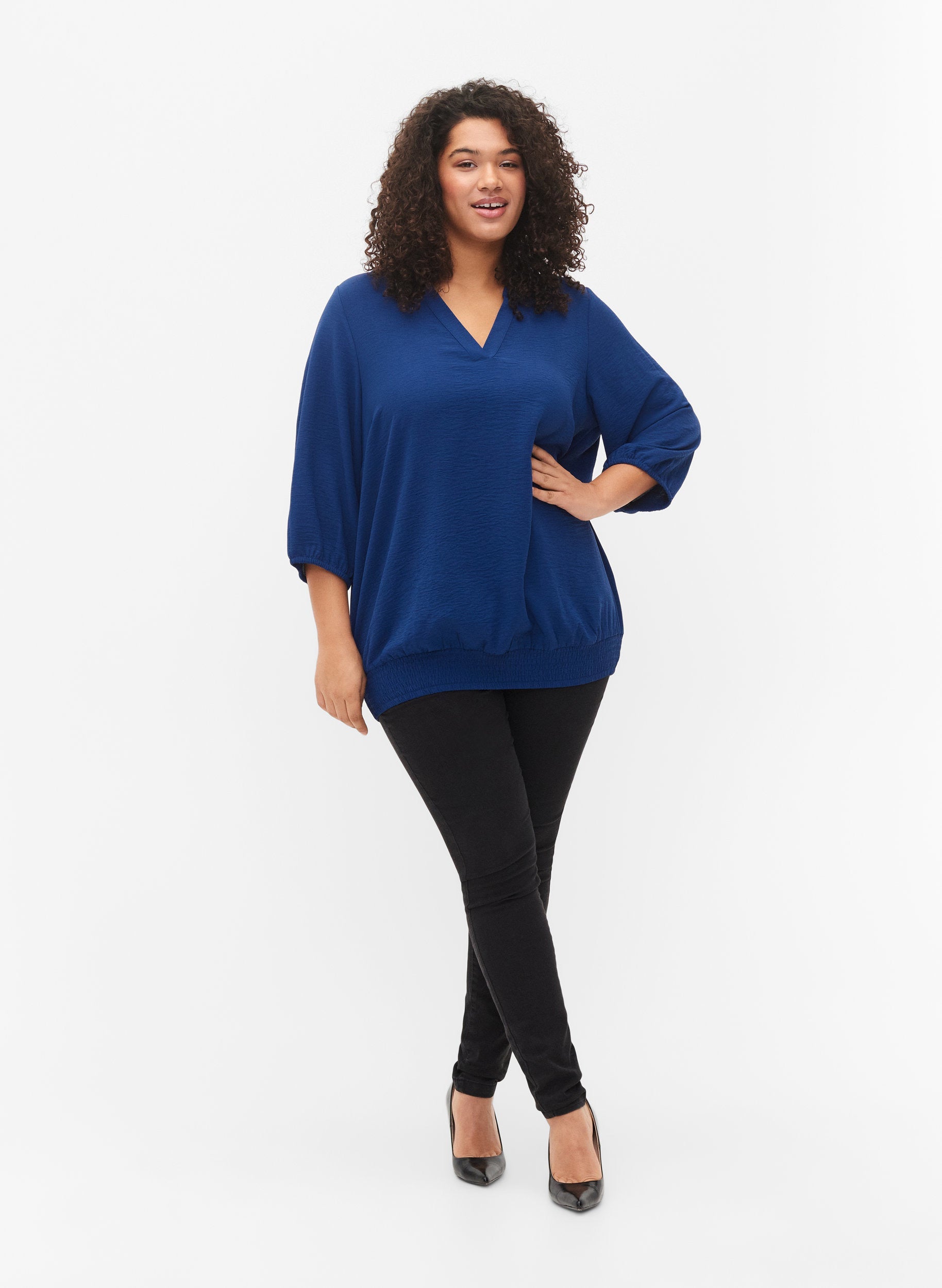 Zizzi Fikka Blue Blouse