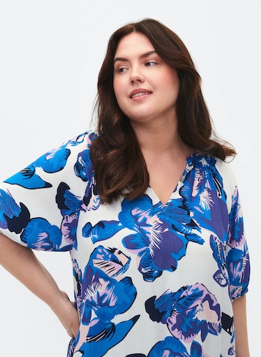 Zizzi Riley Floral Dress