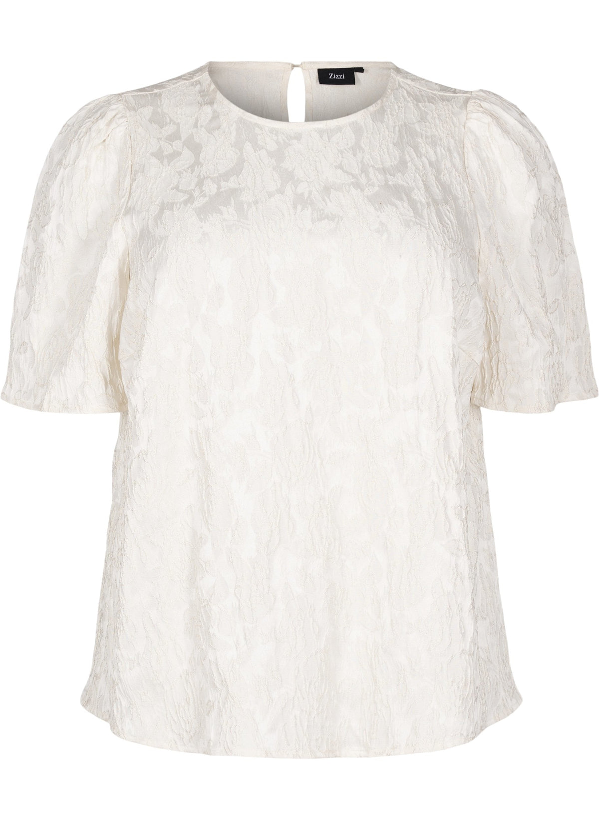 Zizzi Ariel Blouse in Cream