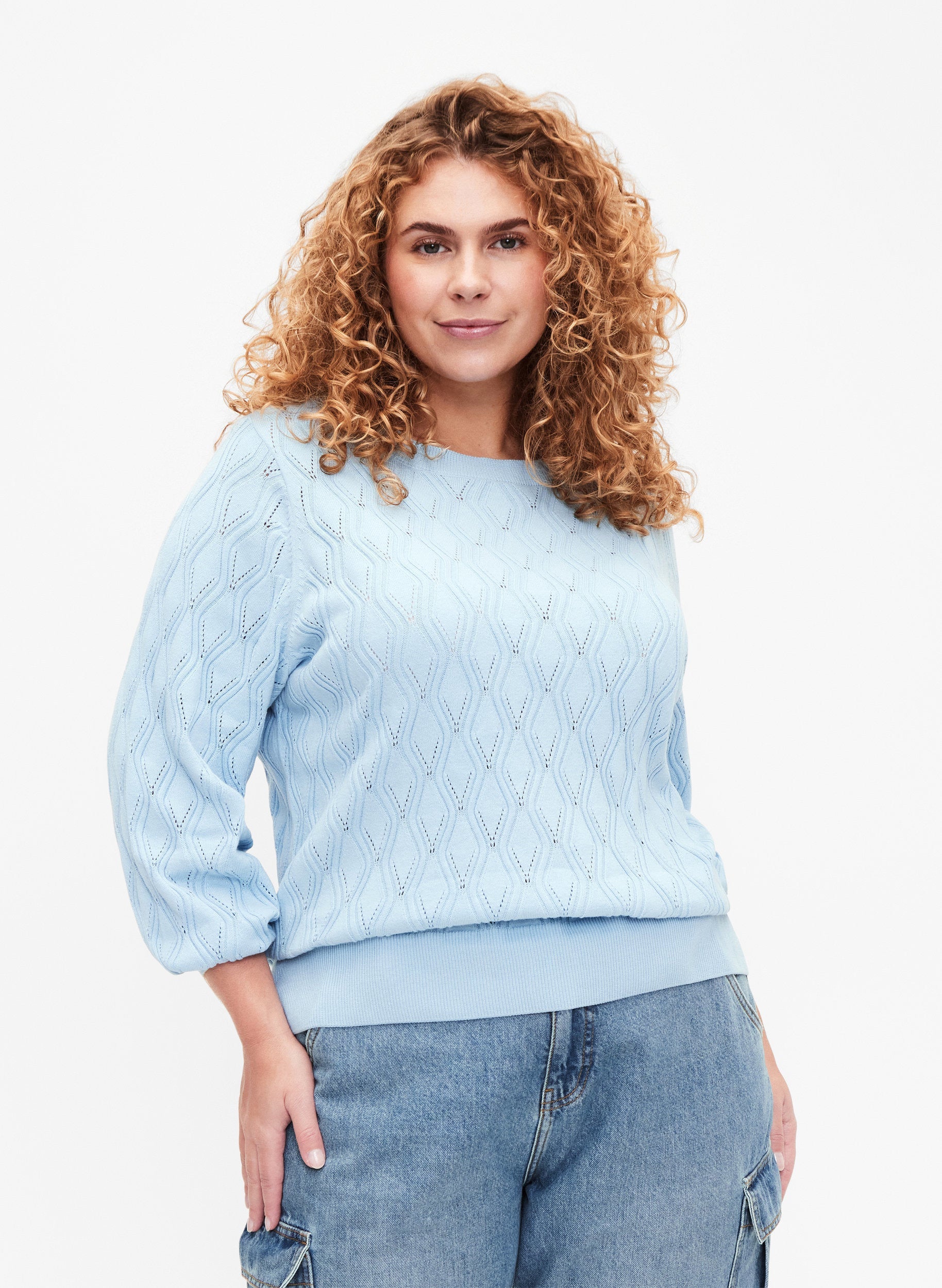 Zizzi Elsa Pullover in Blue