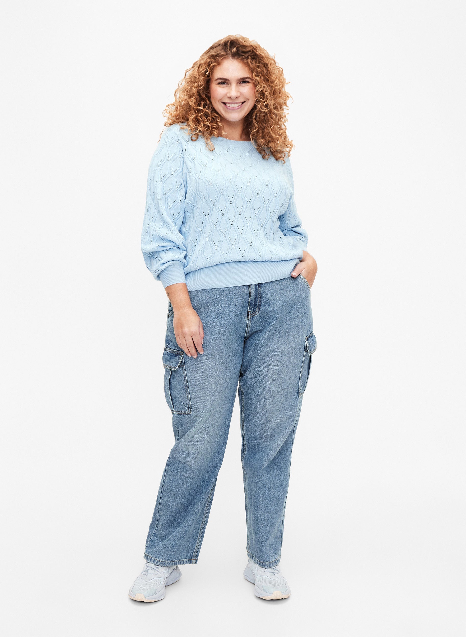 Zizzi Elsa Pullover in Blue