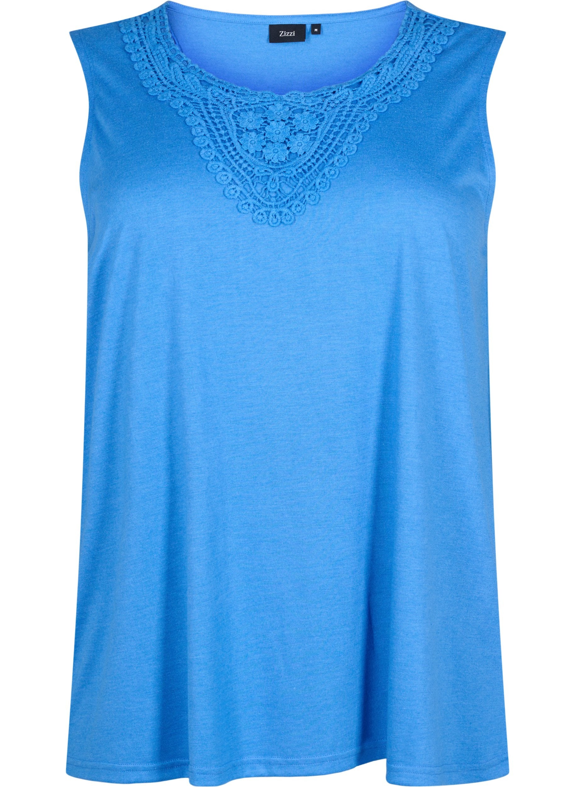 Zizzi Mel Vest in Blue