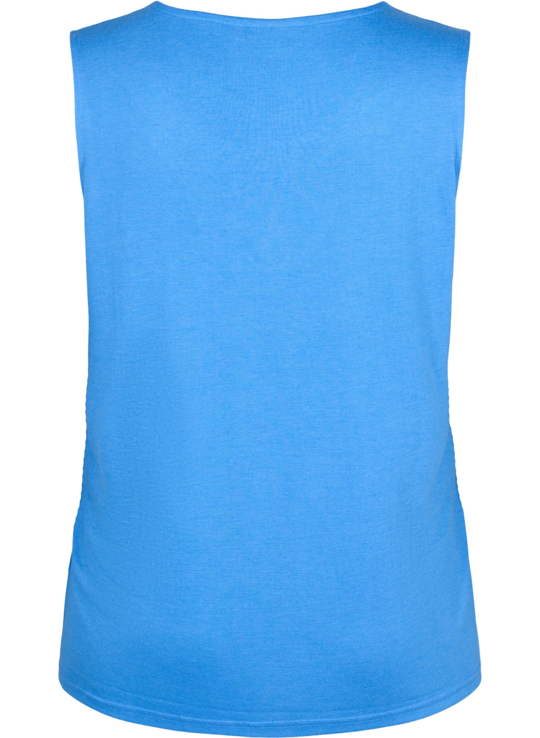 Zizzi Mel Vest in Blue