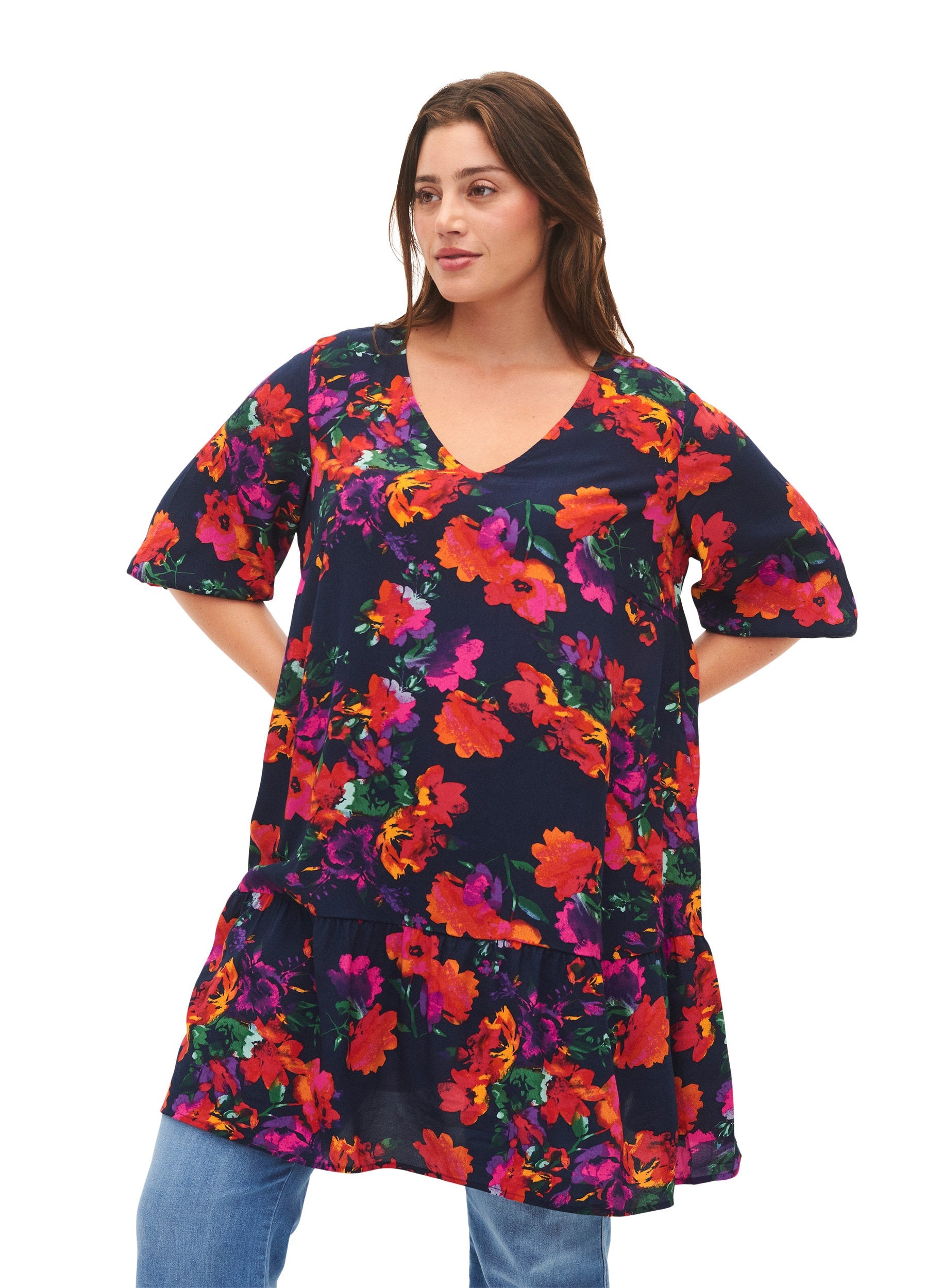 Zizzi Bella Flower Tunic