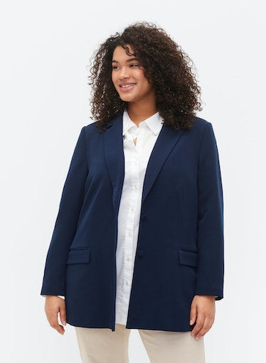 Zizzi Kasia Blazer in Navy