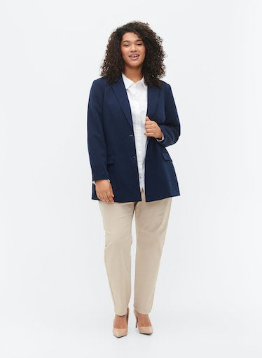 Zizzi Kasia Blazer in Navy