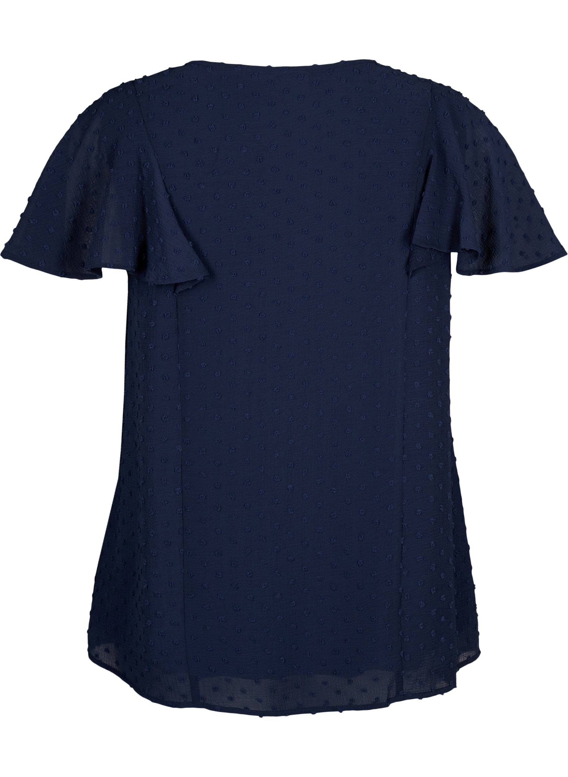 Zizzi Mhajar Blouse in Navy