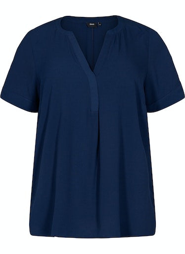 Zizzi Anni Blouse in Navy