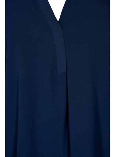 Zizzi Anni Blouse in Navy