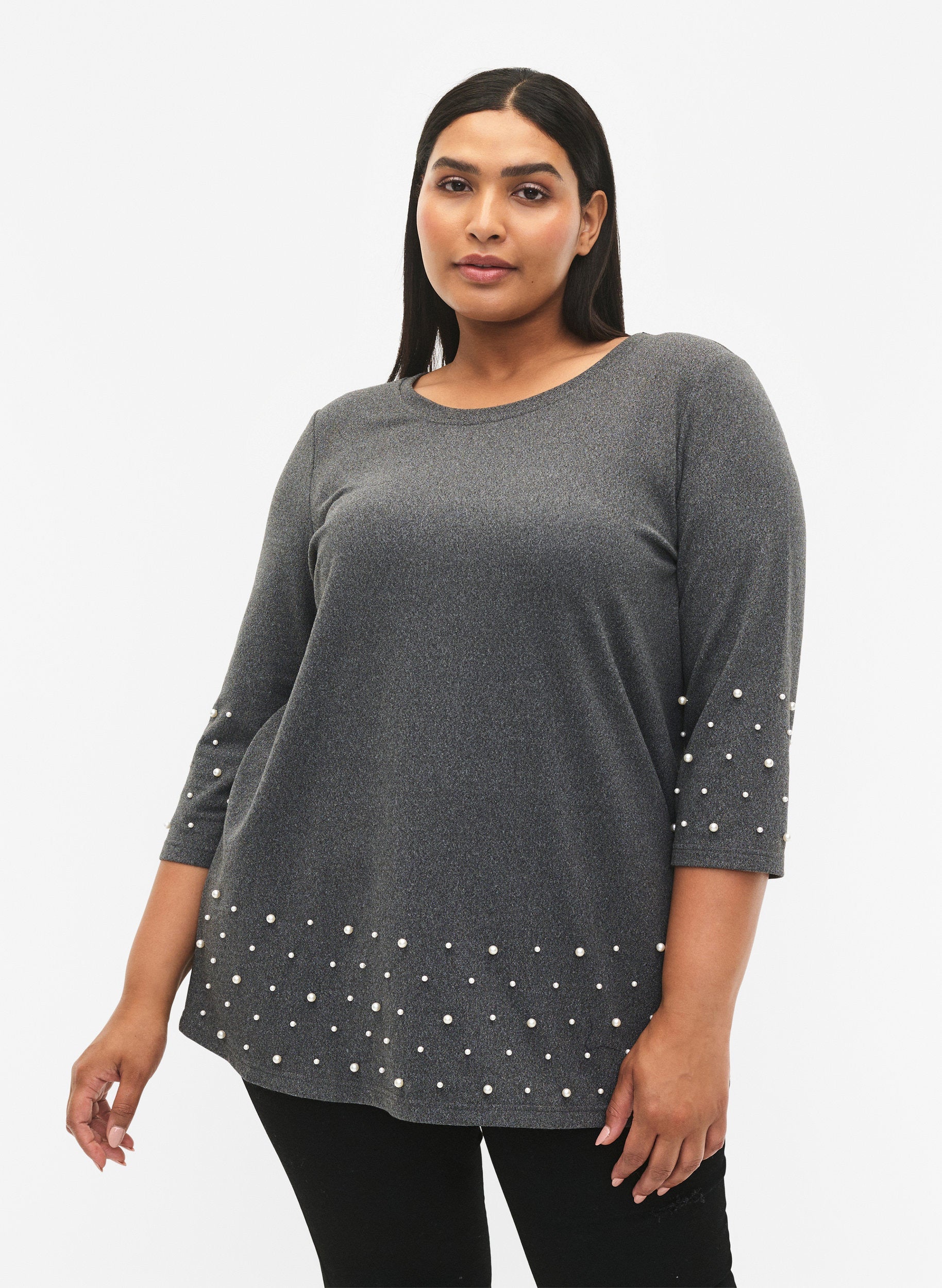 Zizzi Lucca Knit in Grey