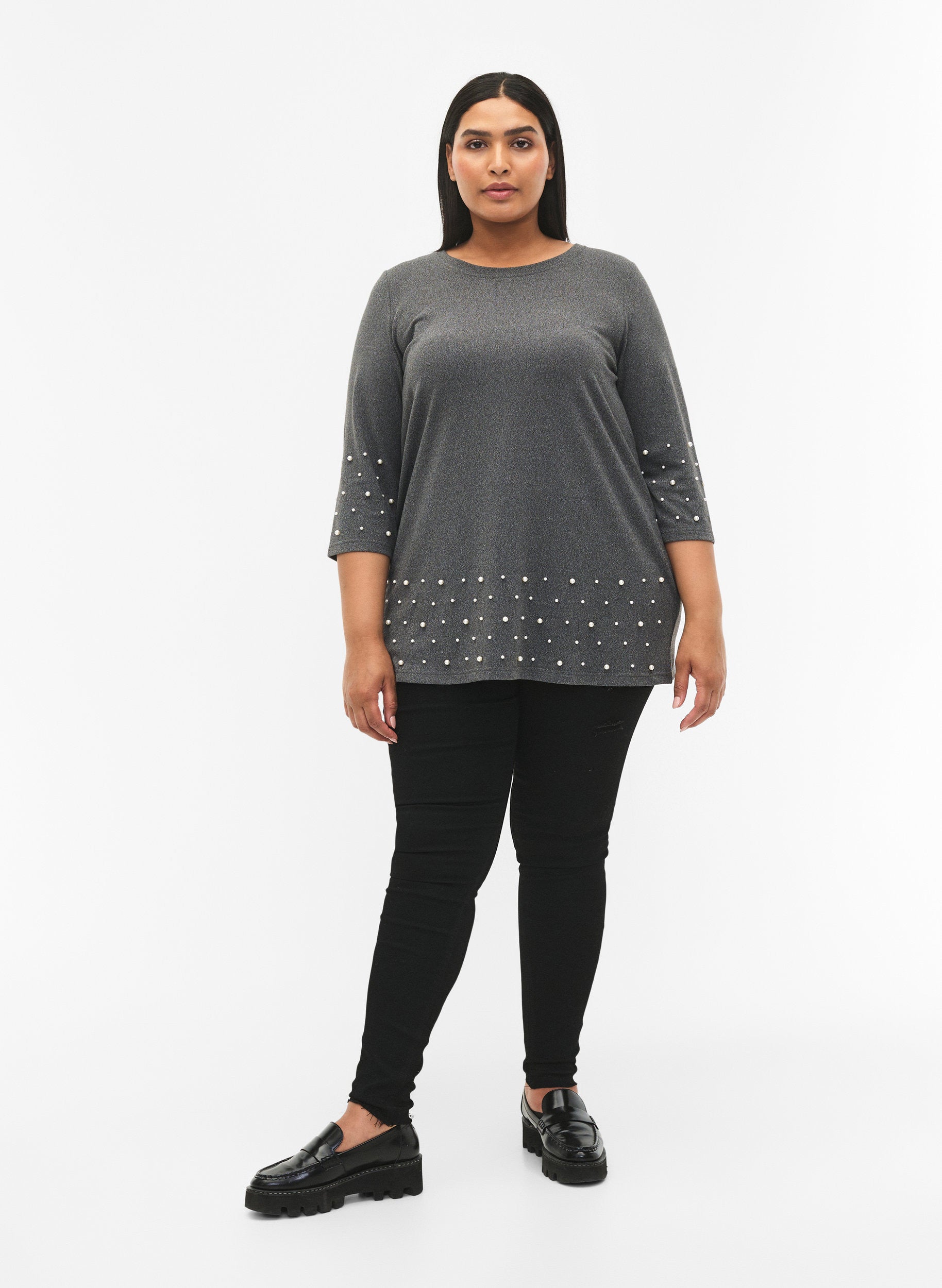 Zizzi Lucca Knit in Grey