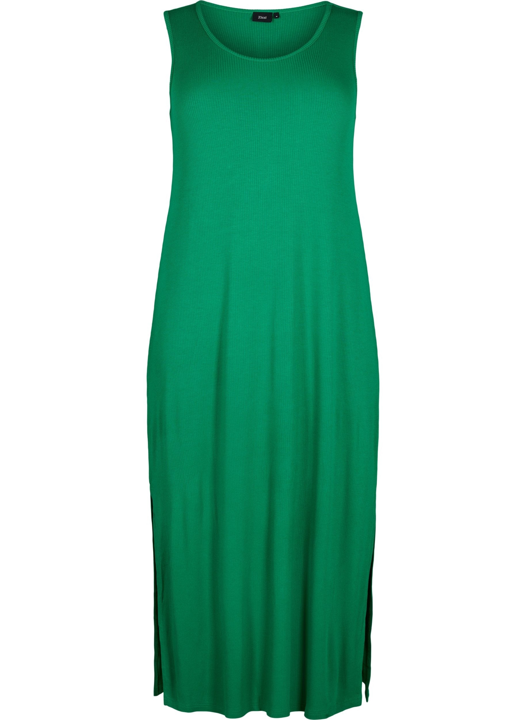 Zizzi Sleeveless Carly Dress in Green