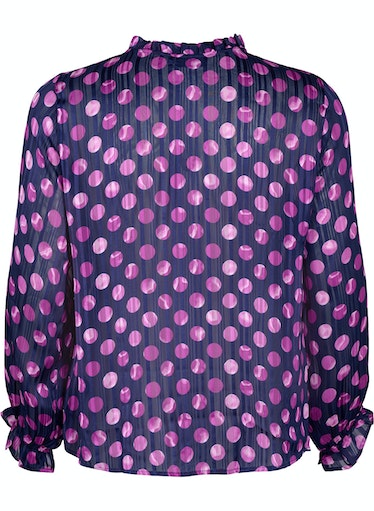 Zizzi Lucy Dot Print Blouse