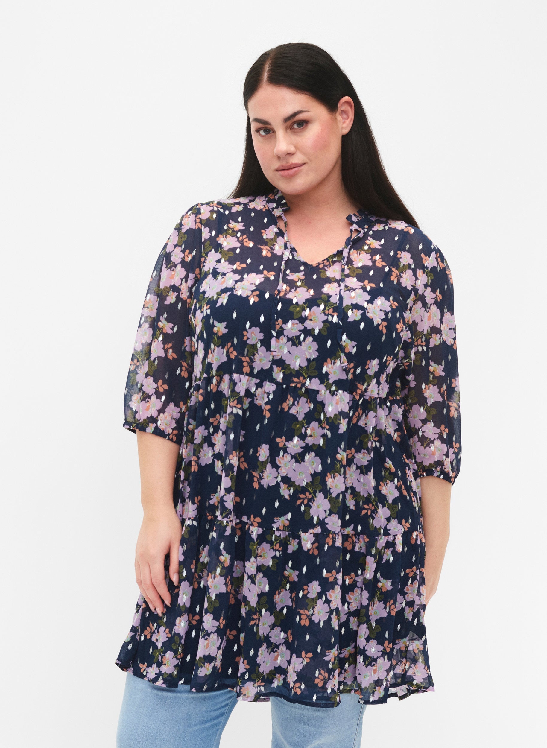 Zizzi Olivia Floral Tunic