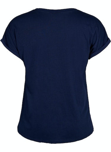 Zizzi Navy Tee Katja