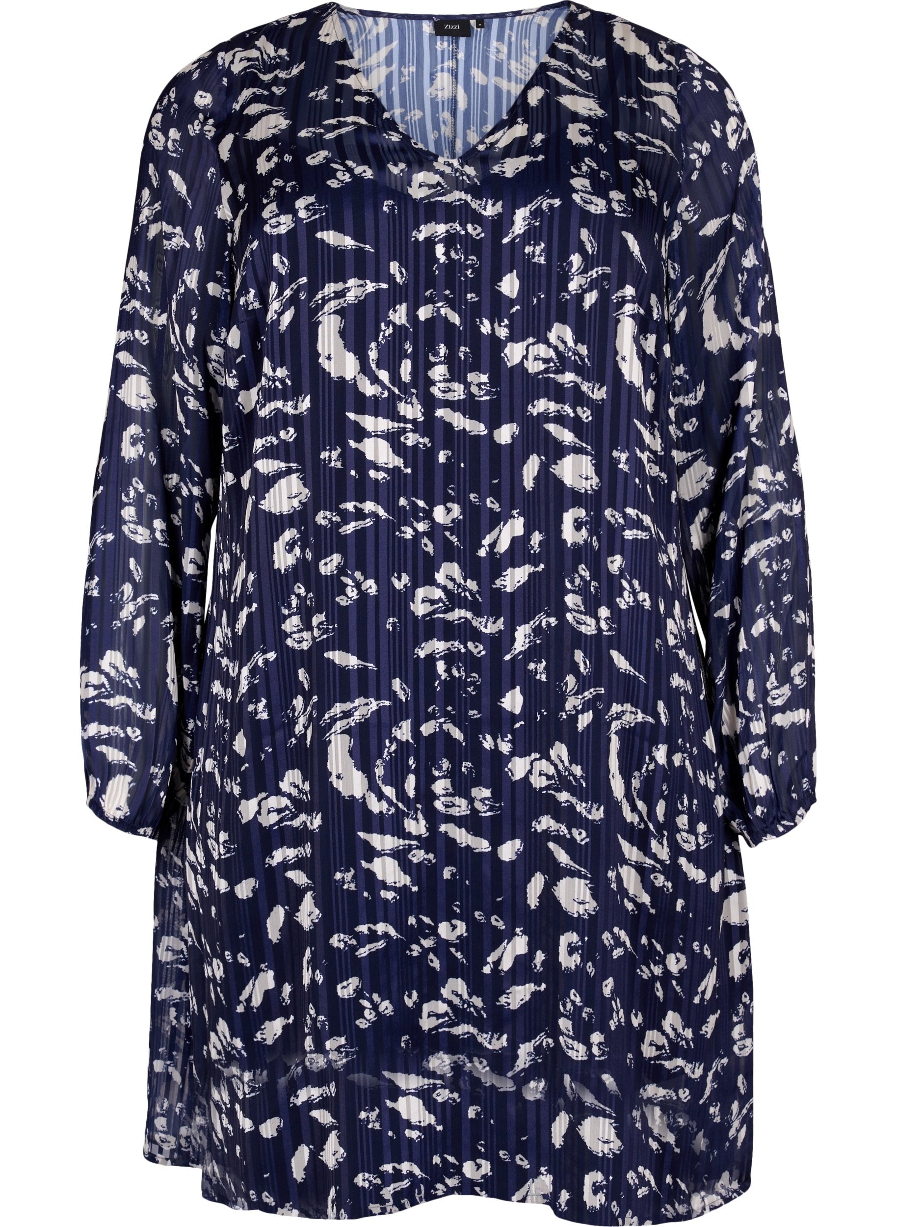 Zizzi Lucy Dress in Leaf Print