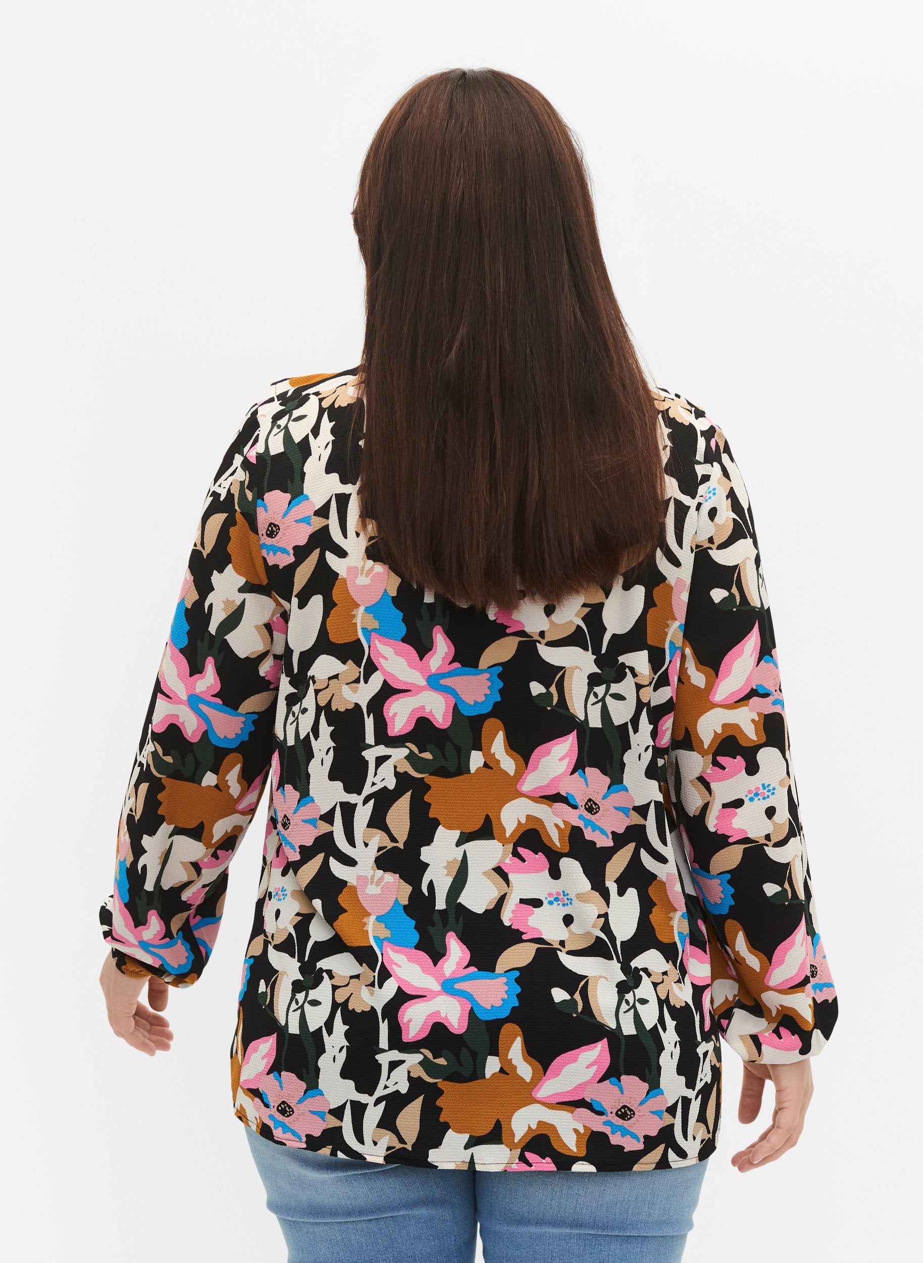 Zizzi Vanni Flower Blouse