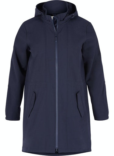 Zizzi Aspen Coat in Navy