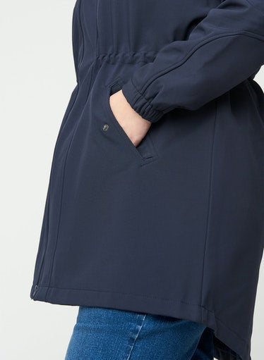 Zizzi Aspen Coat in Navy