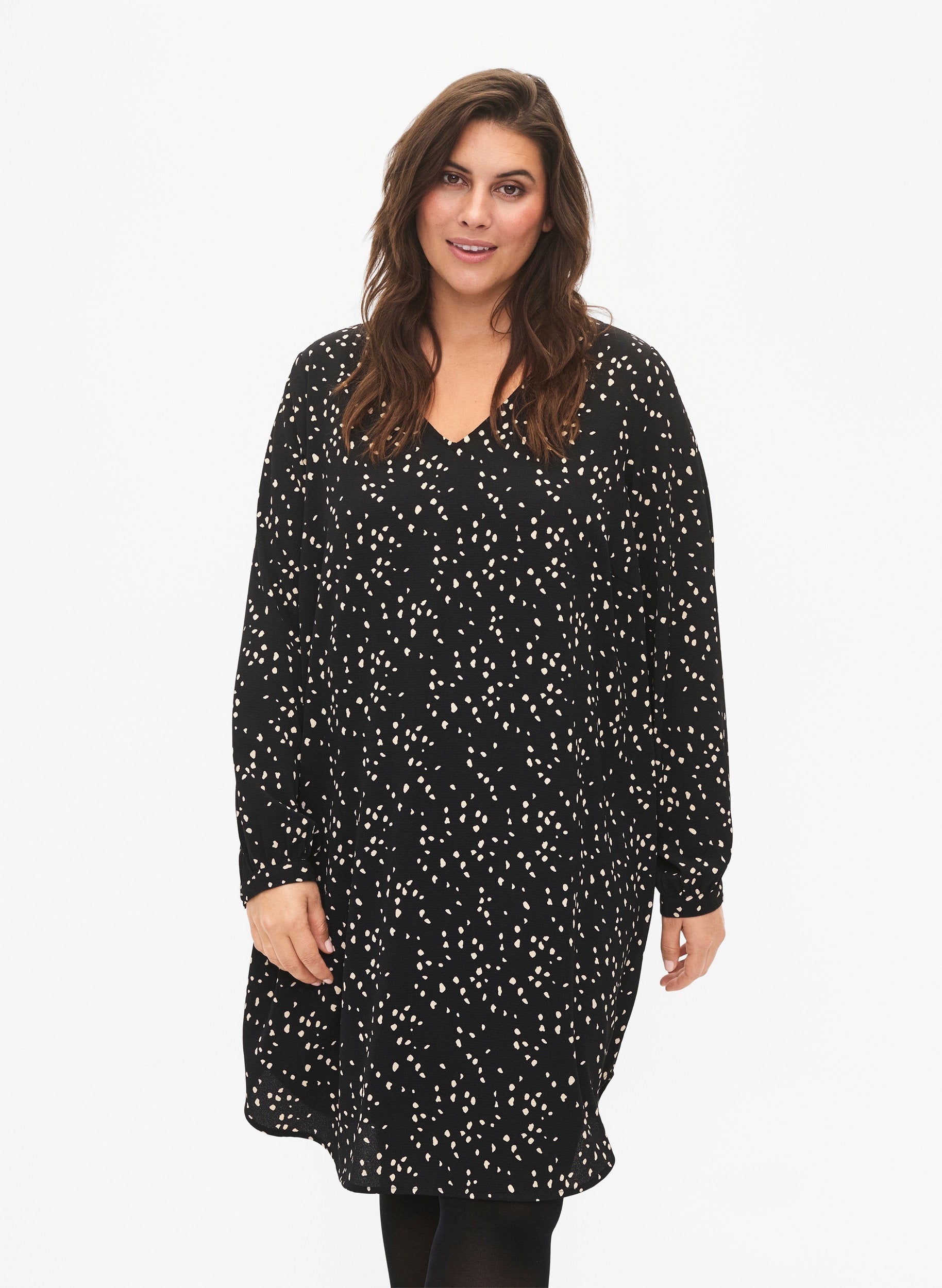 Zizzi Anni Dress in Spot Print