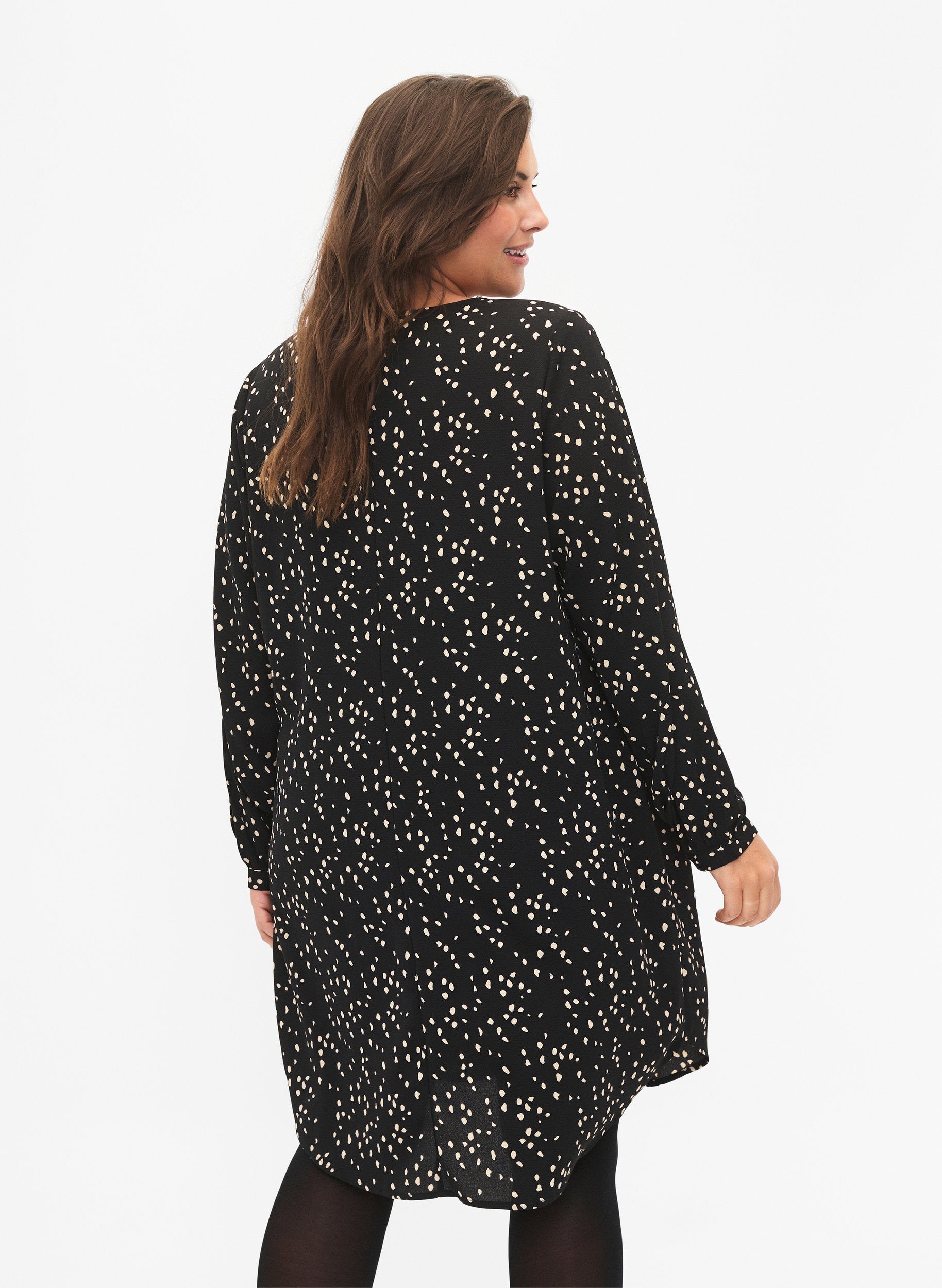 Zizzi Anni Dress in Spot Print