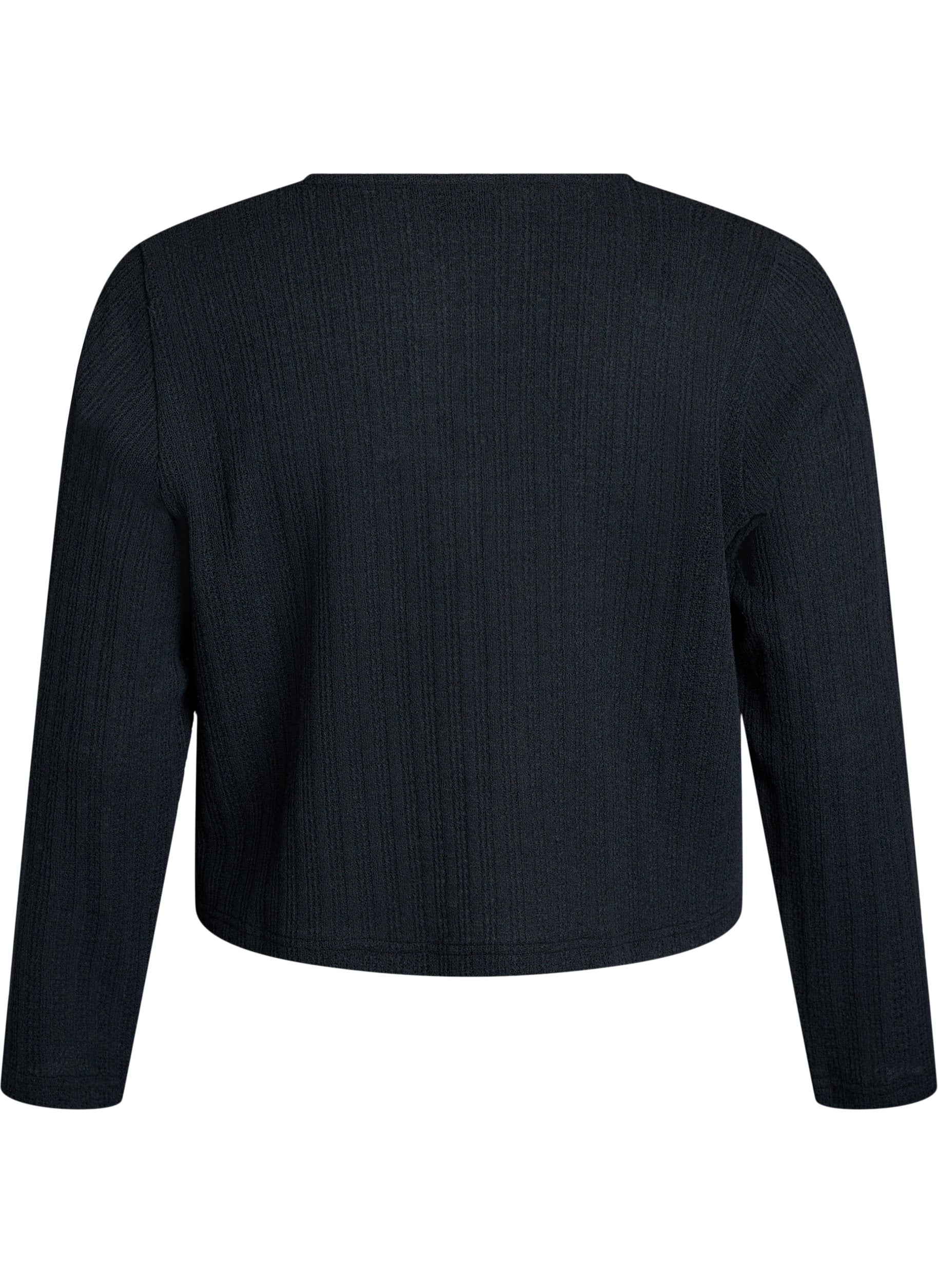 Zizzi Amirs Cardigan in Black